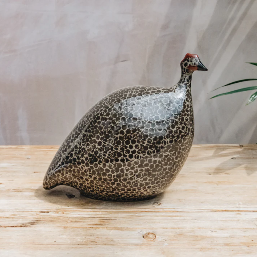 Black Speckled Grey Guinea Fowl
