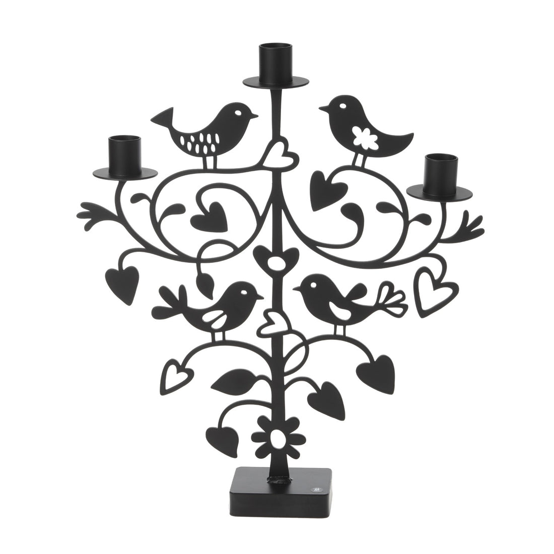 lovebirds romantic candelabra candle holder swedish designed ironwork 