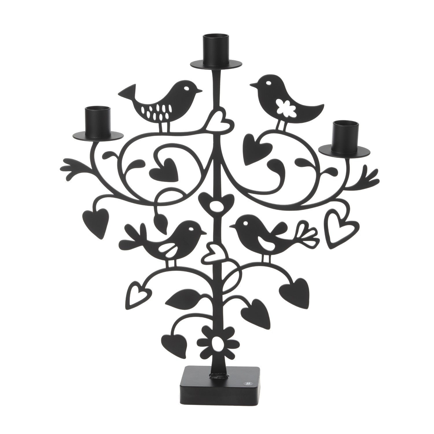 lovebirds romantic candelabra candle holder swedish designed ironwork 