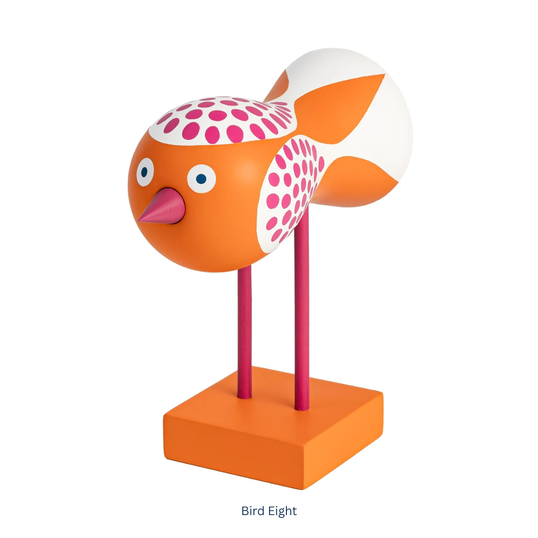 Retro Bird Sculpture in 8 Colours