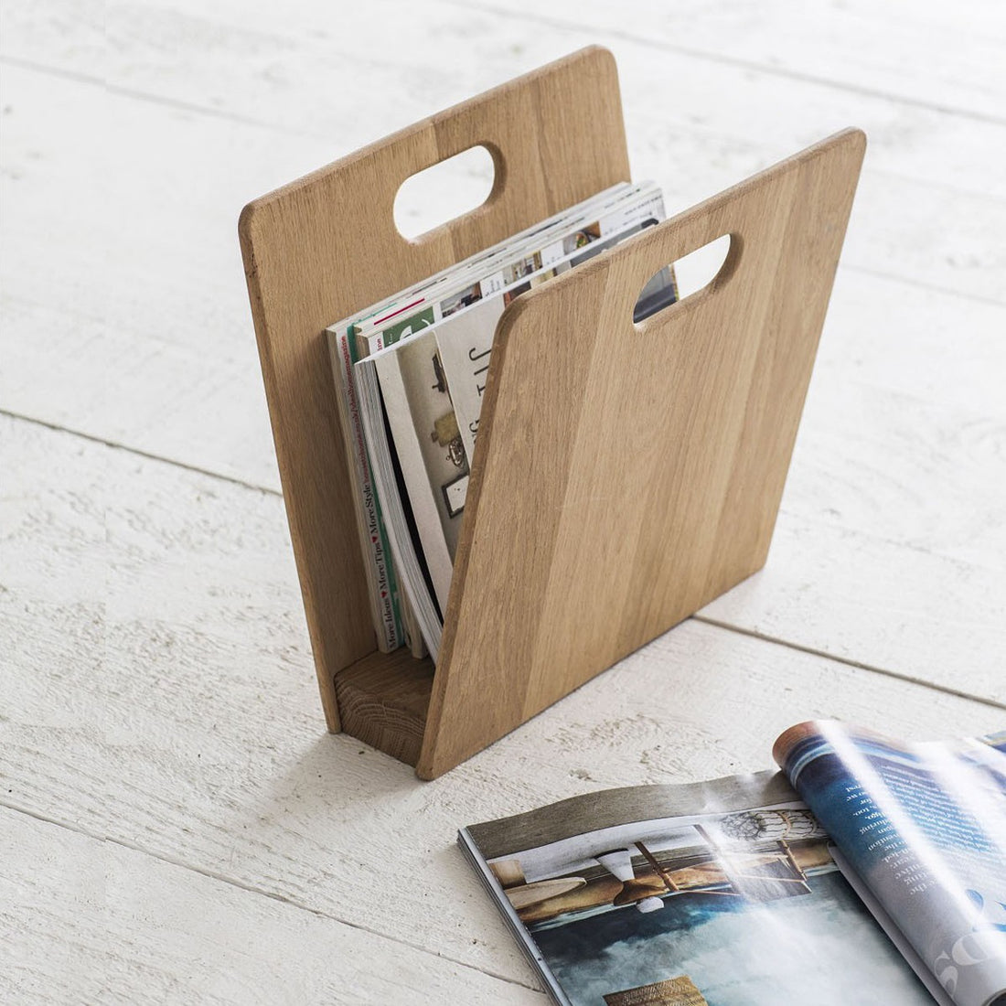 Timber Magazine Rack