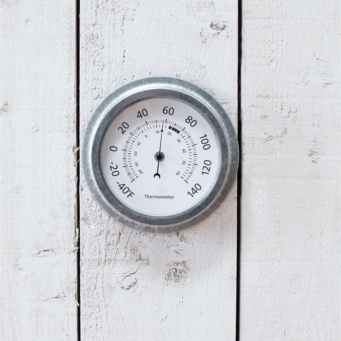 Outdoor Garden Thermometer - Galvanised Steel