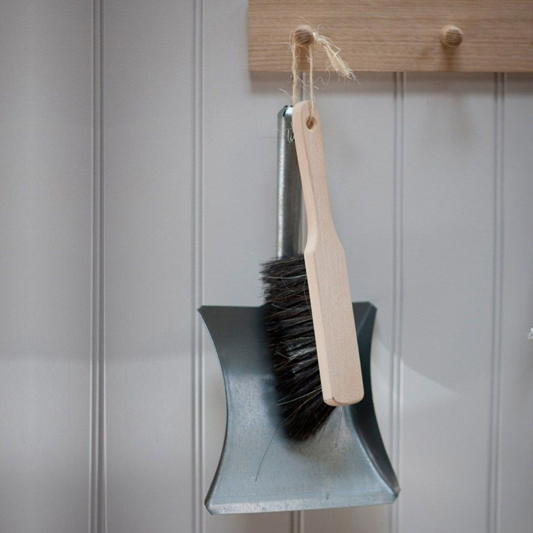Galvanised Dustpan and Brush