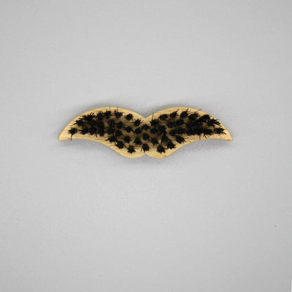Beard Brush in a mini moustache shape