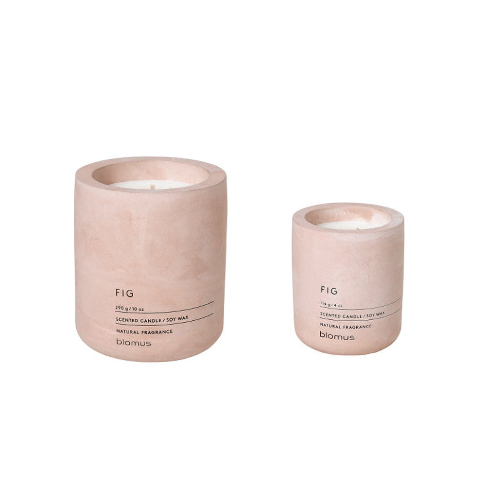Fig Scented Soy Wax Candle  made from concrete and soy wax in two sizes