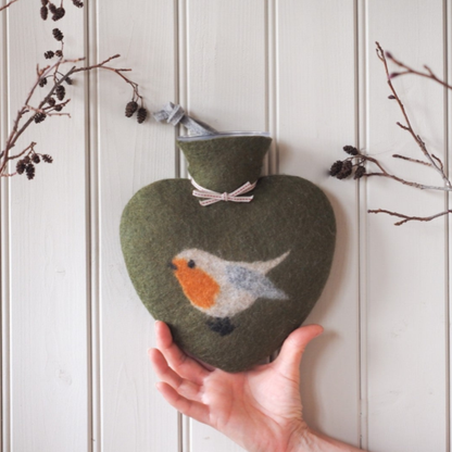 Robin Hot Water Bottle in 3 Colours