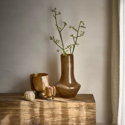 Camel Glass Vase