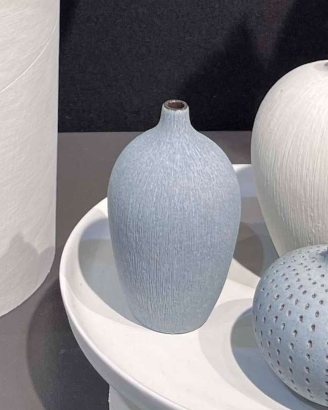 Sand Light Blue Small Vase