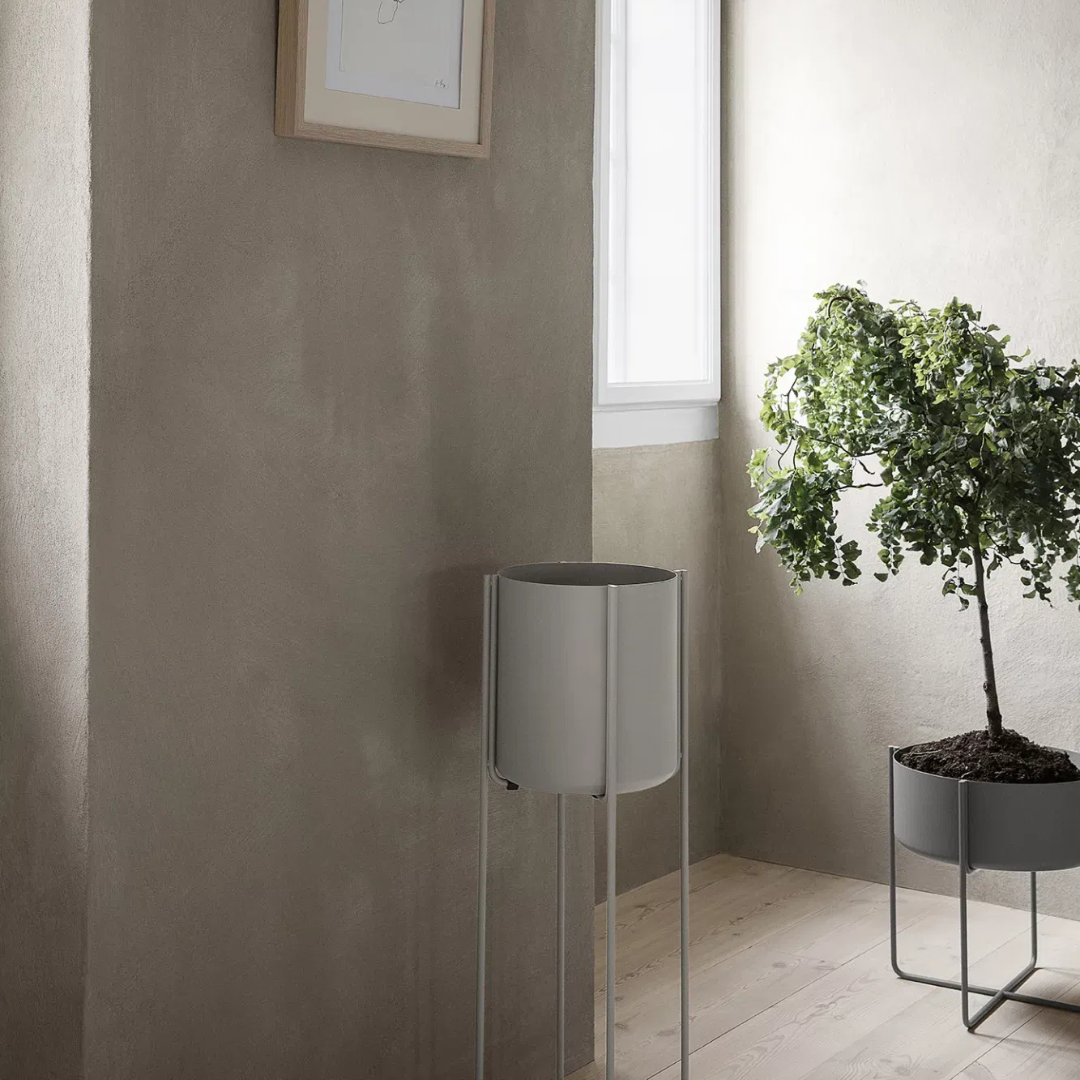 Grey Round Plant Stand in 2 Sizes
