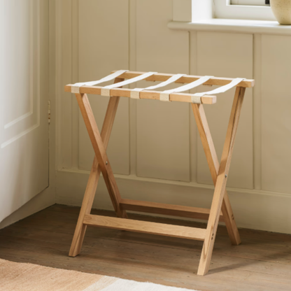 Folding Luggage Rack in Beech