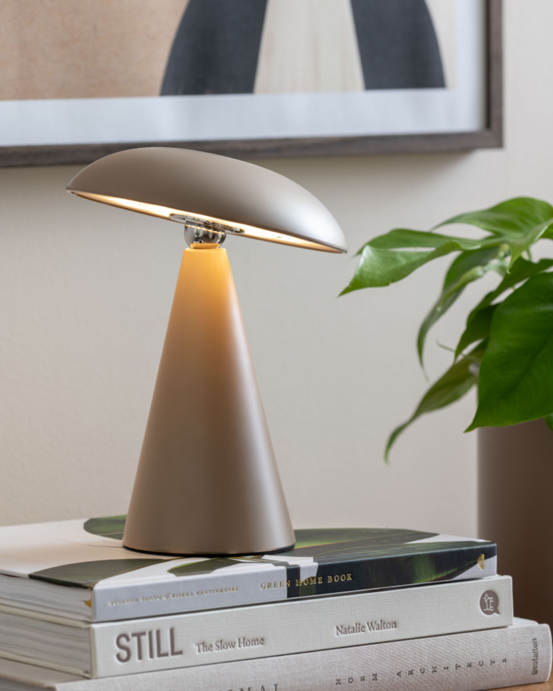Brown Halo LED Table &amp; Wall Lamp Small