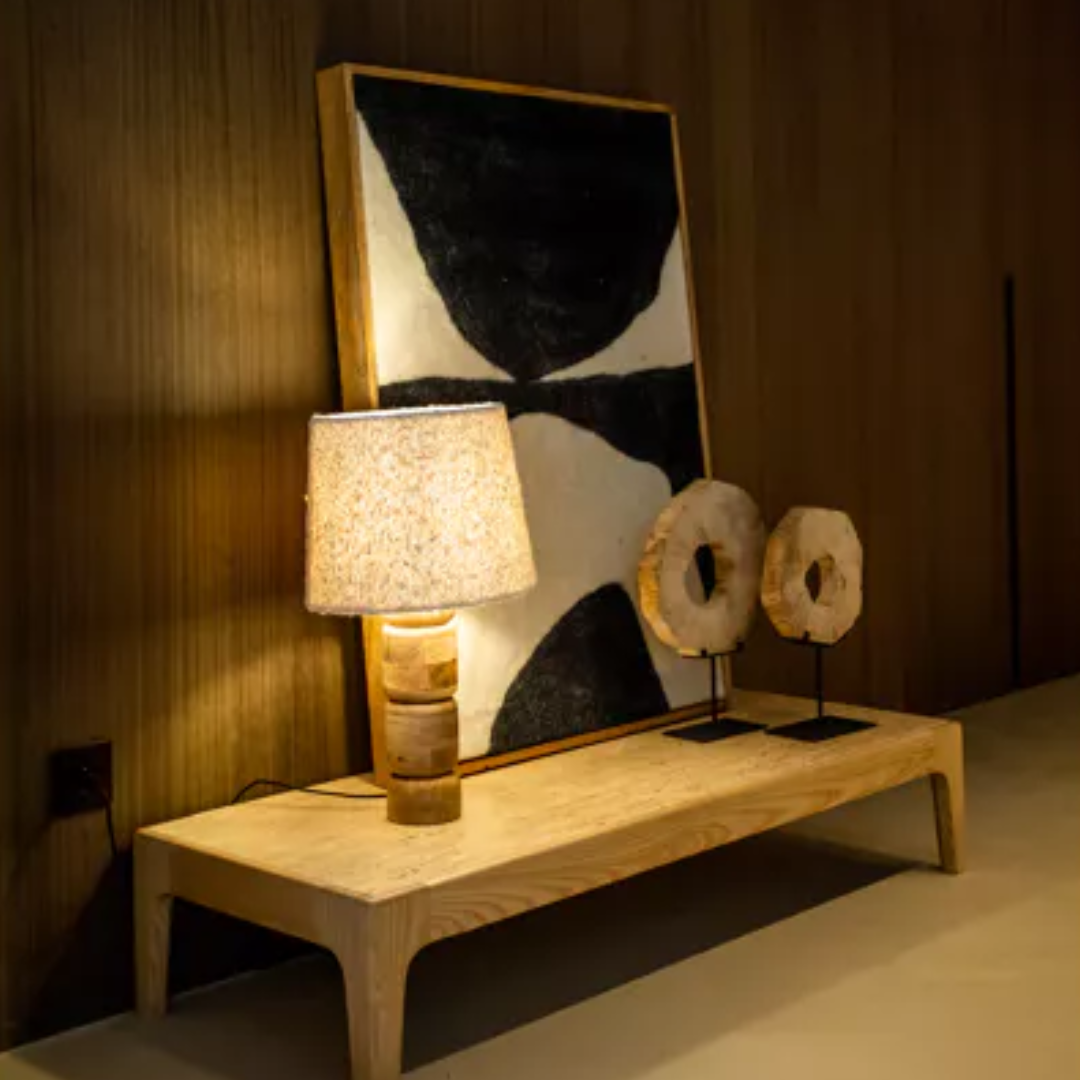 Abstract Wool Wall Art Black &amp; White in 2 Designs