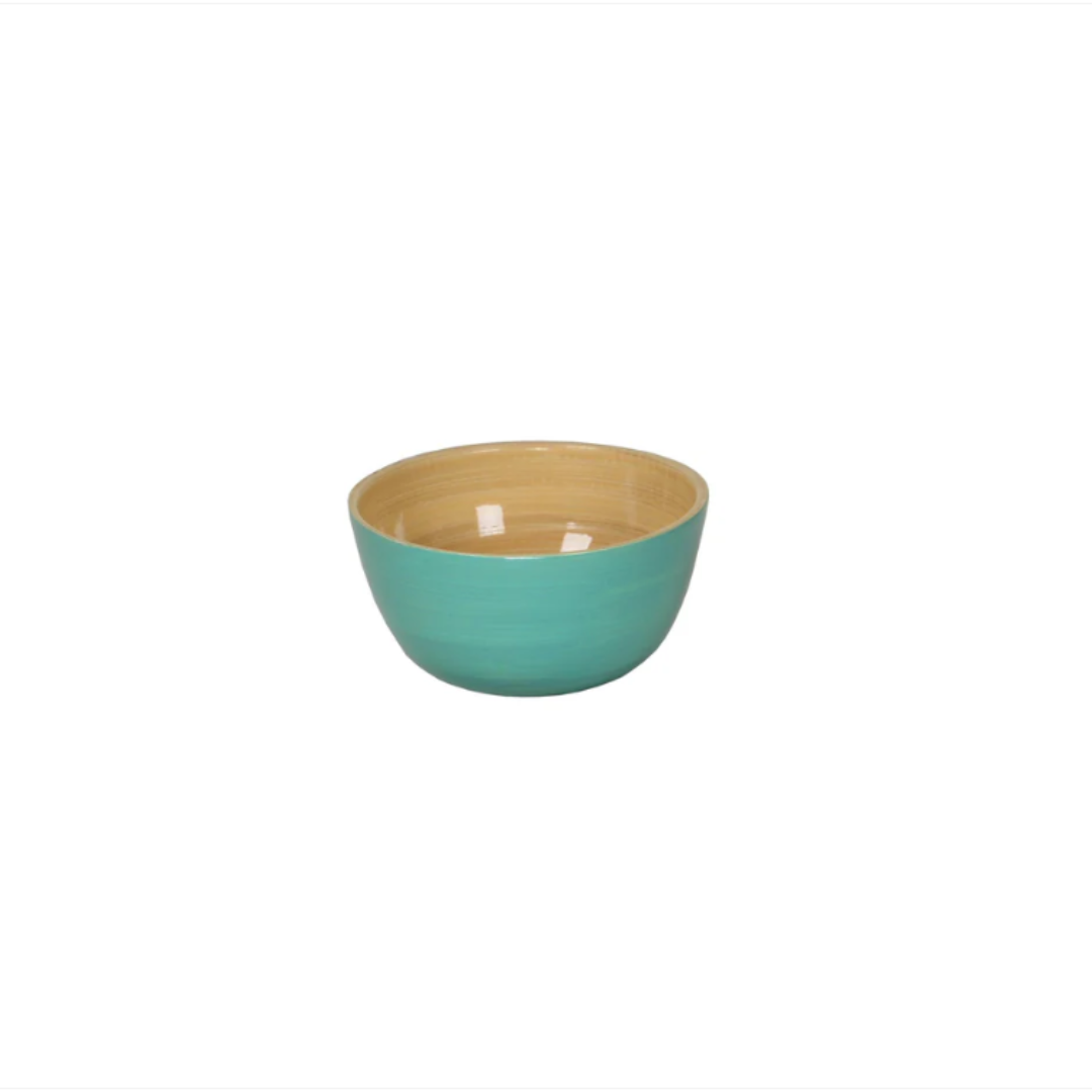 Light Blue Bamboo Bowl in 4 Sizes
