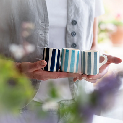 Ceramic Espresso Candy Stripe