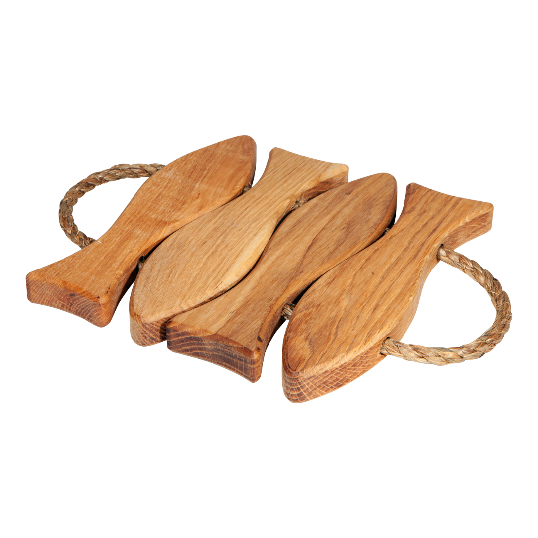 Wood Fish Trivet
