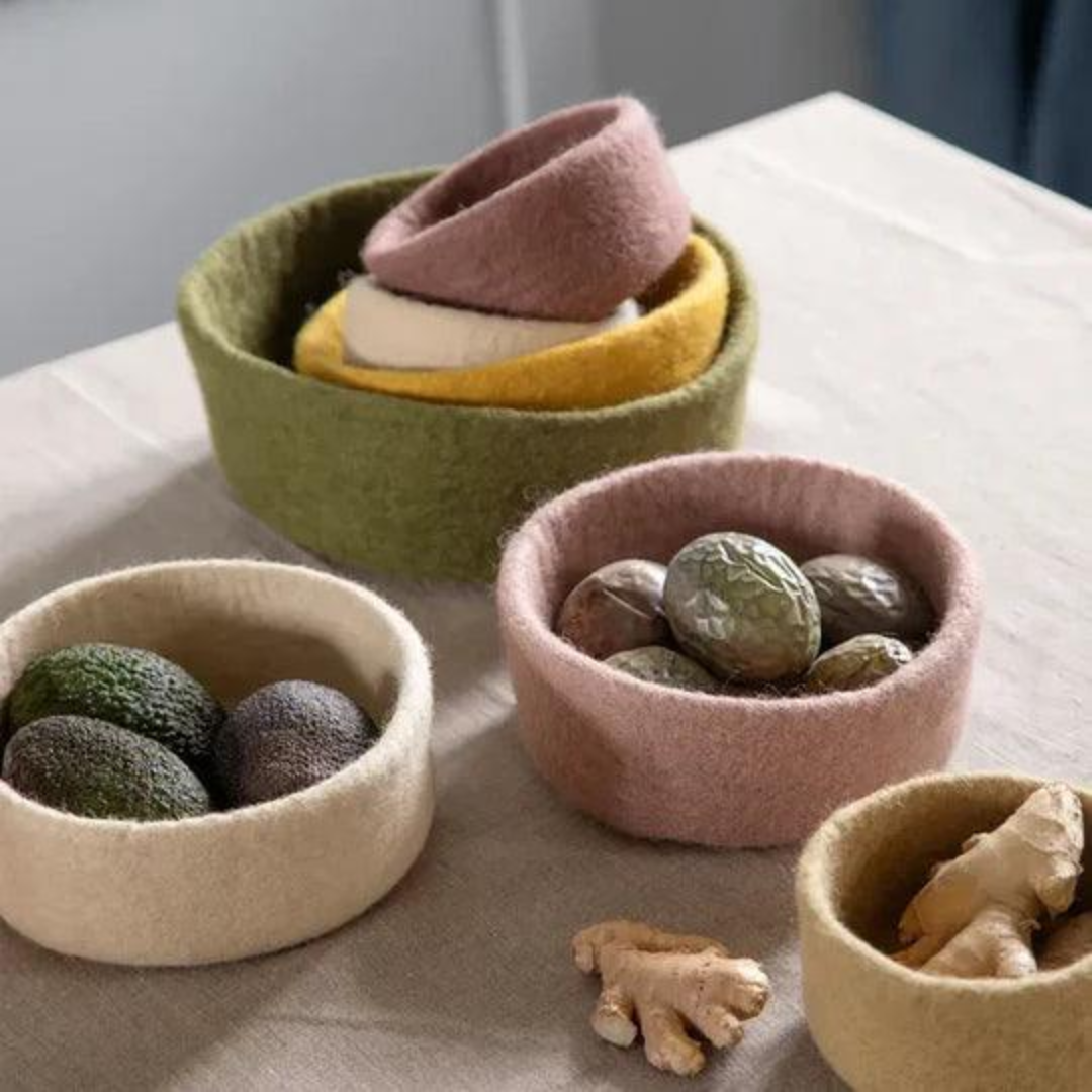 Lavender Felt Bowl in 3 Sizes