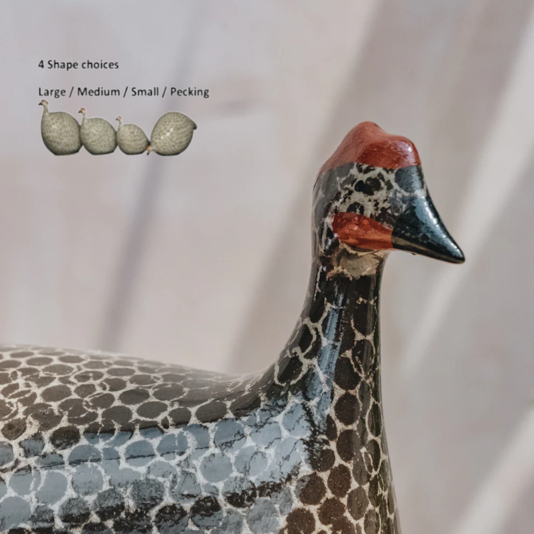 Black Speckled Grey Guinea Fowl