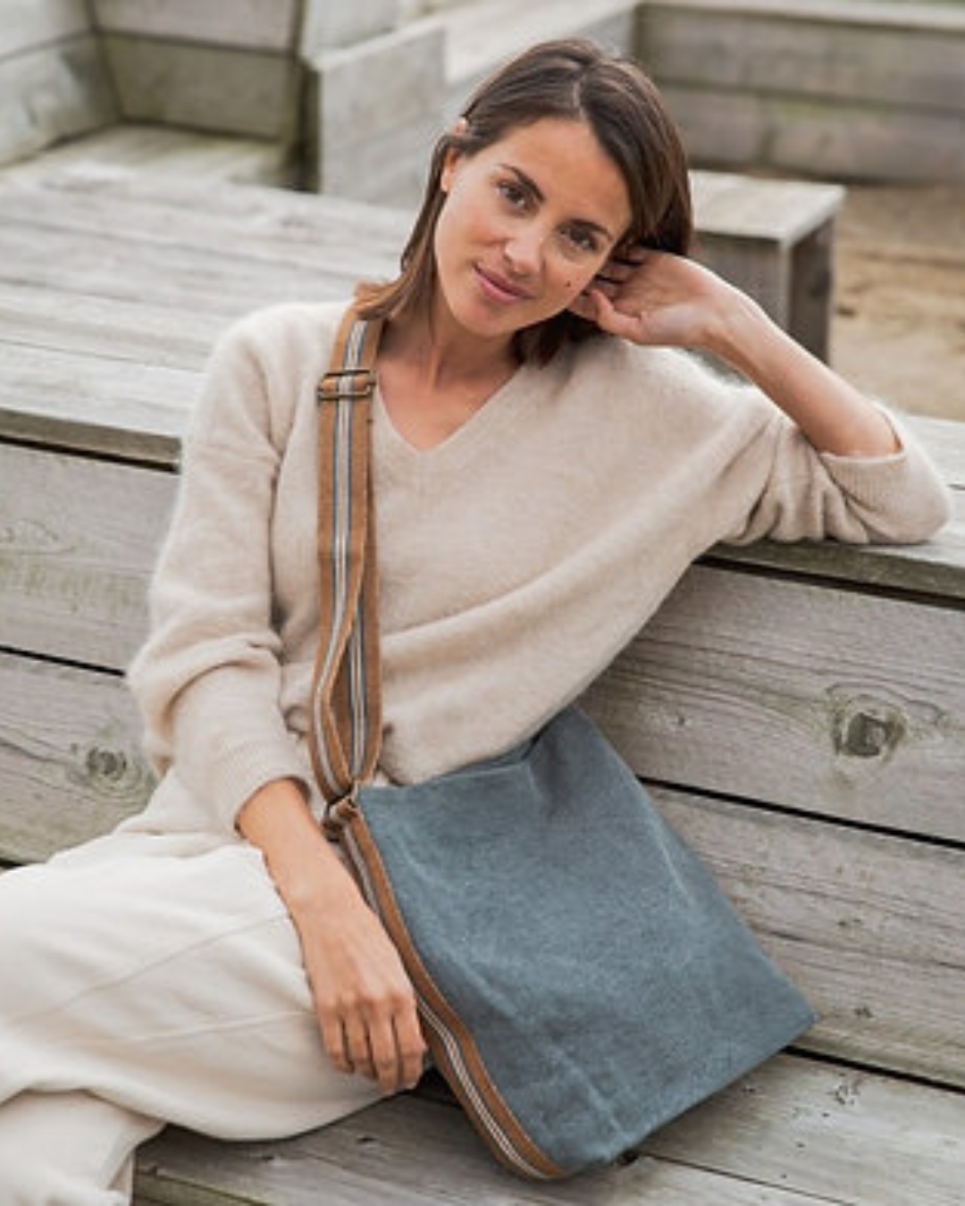 River Linen Cross Body Bag