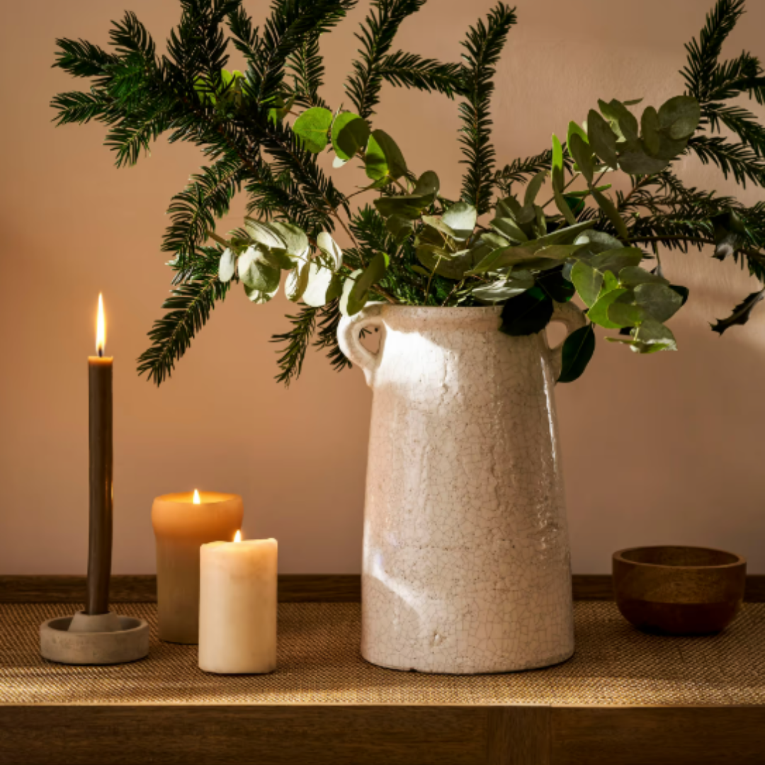 White Ceramic Vase in 2 Sizes