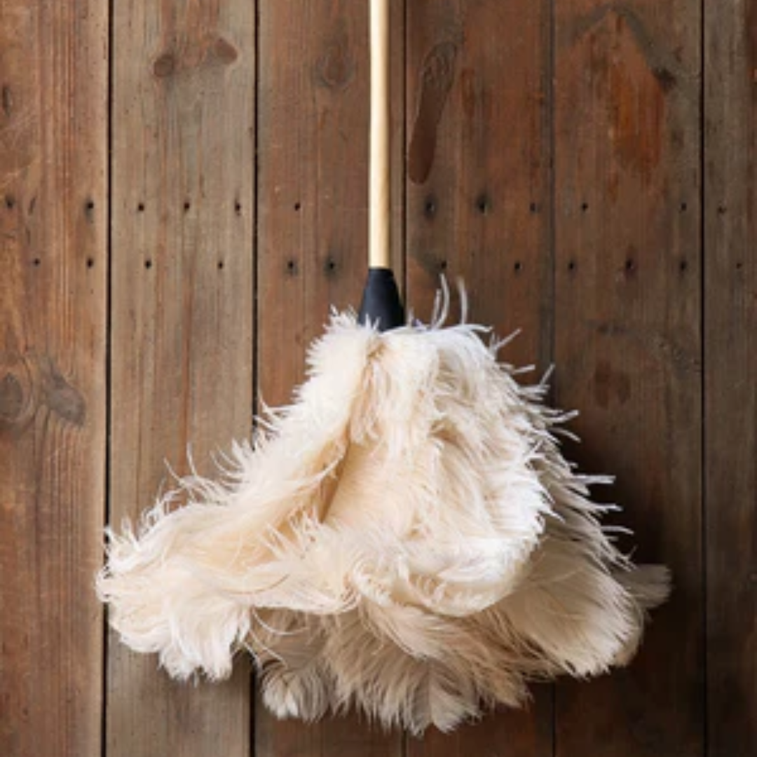 White Ostrich Feather Duster in 2 Sizes
