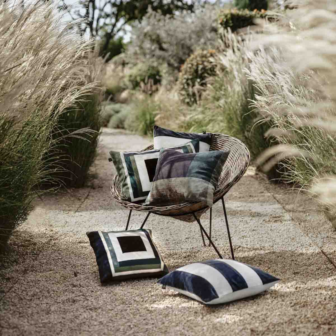 Manille Cushion 45 x 45cm in Encre