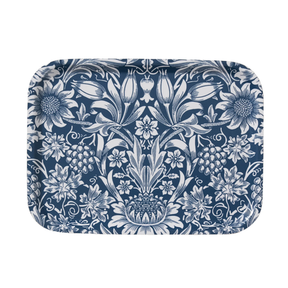 Dark Denim Sunflower Tray in 2 Sizes