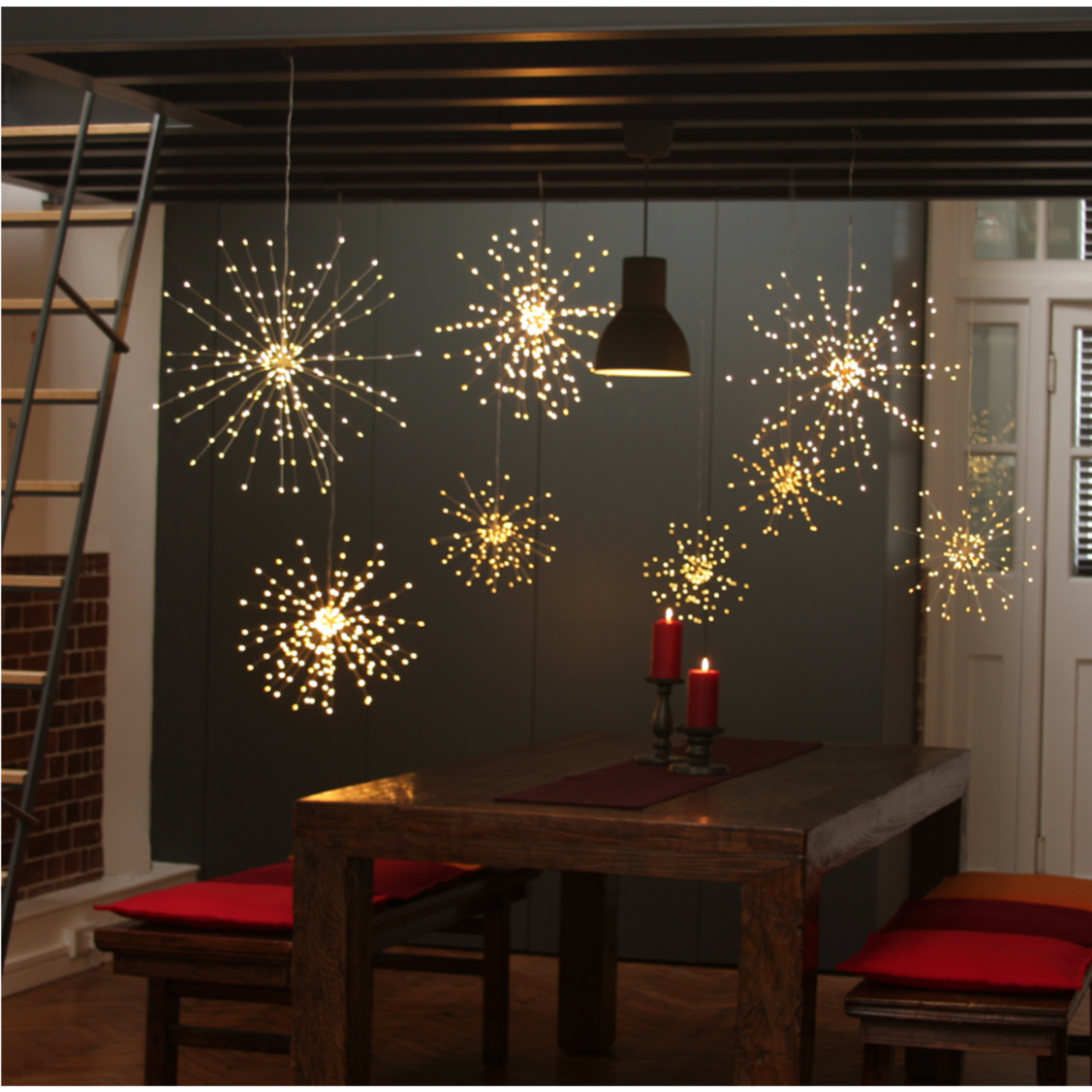 Large Copper Starburst Light