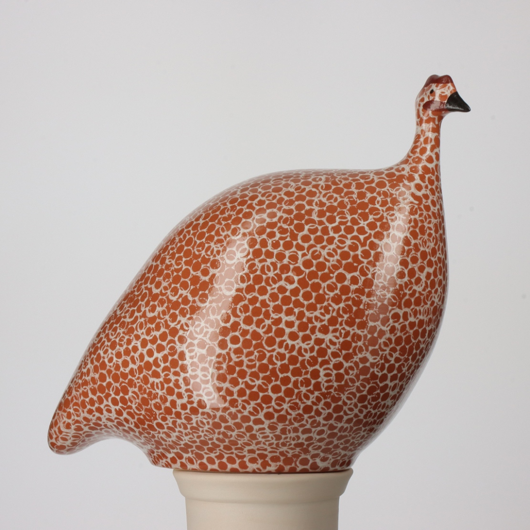 Rouge Speckled White Guinea Fowl