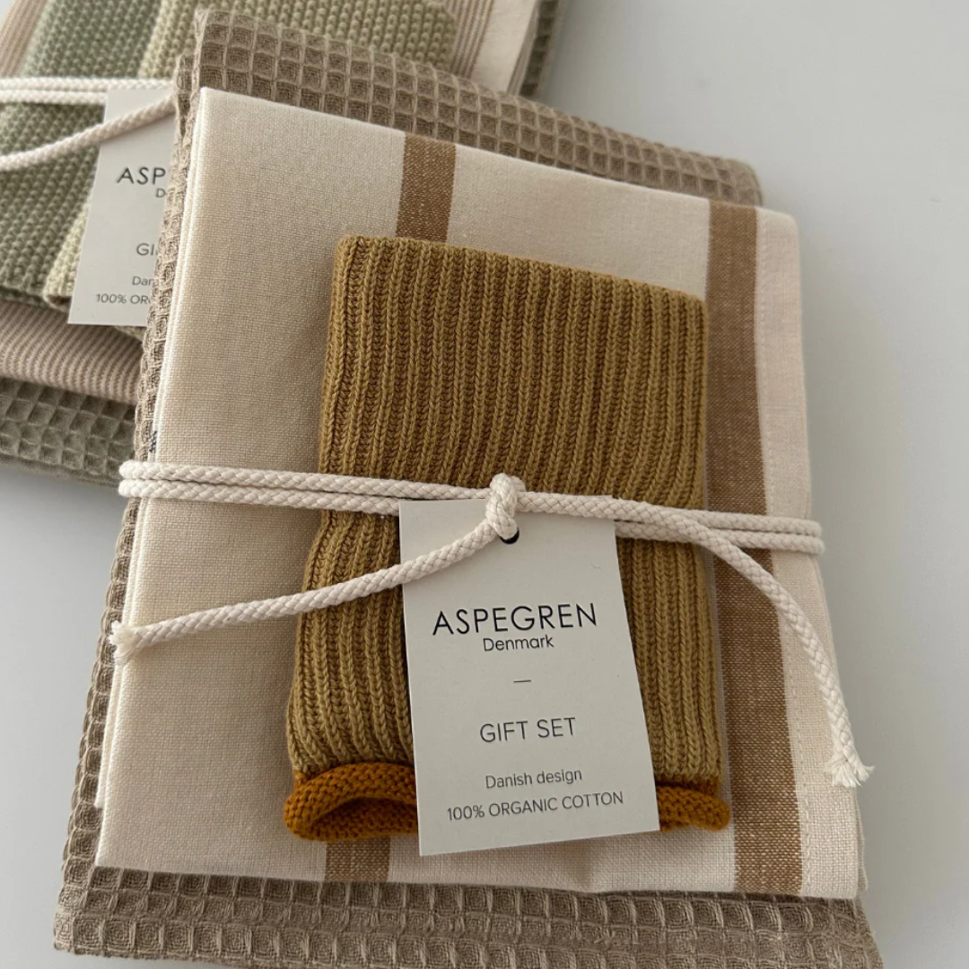 Corn Tea Towel &amp; Dishcloth Gift Set of 3
