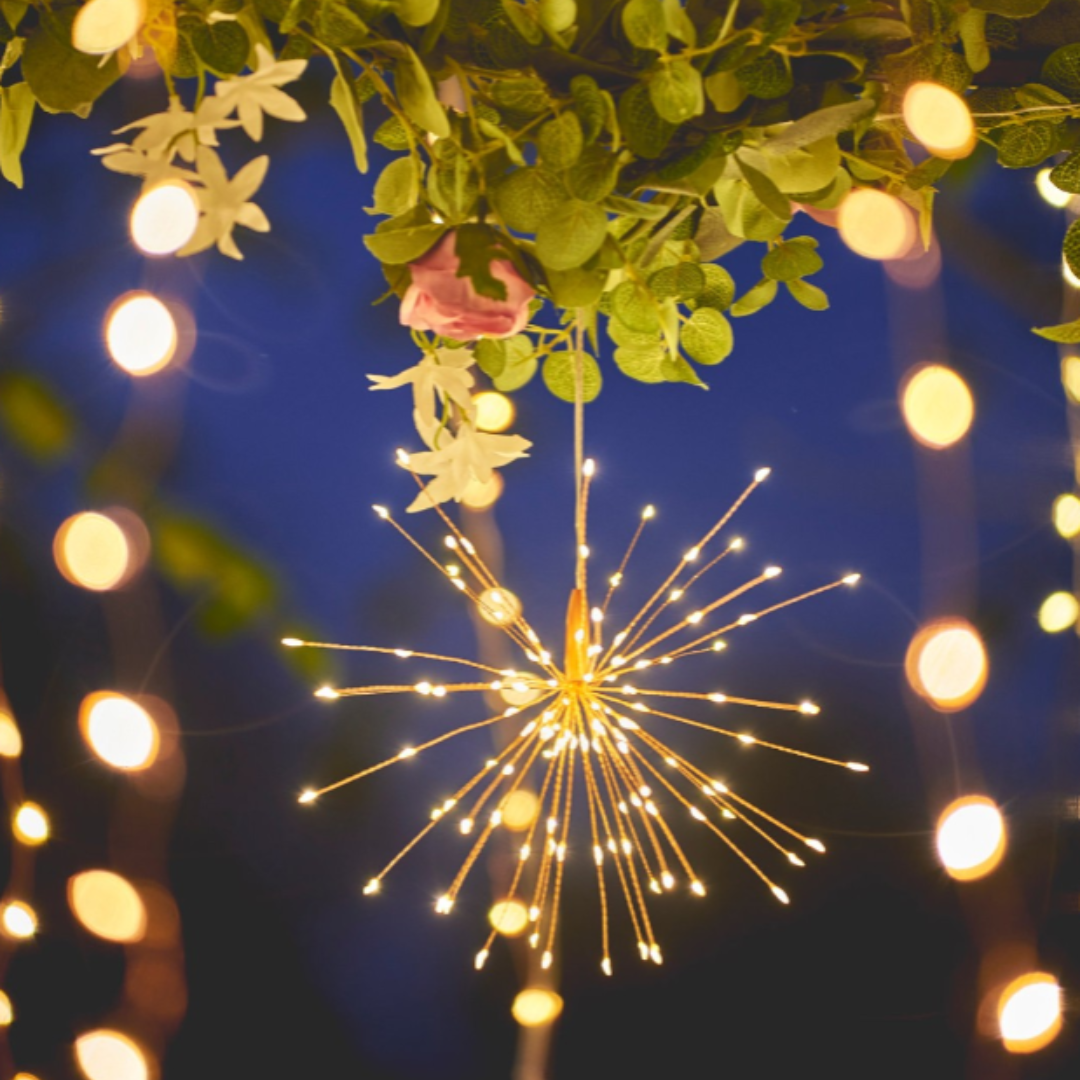 LED Copper Starburst in 3 Sizes