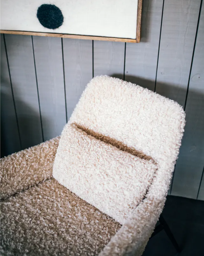 Beige Boucle Chair
