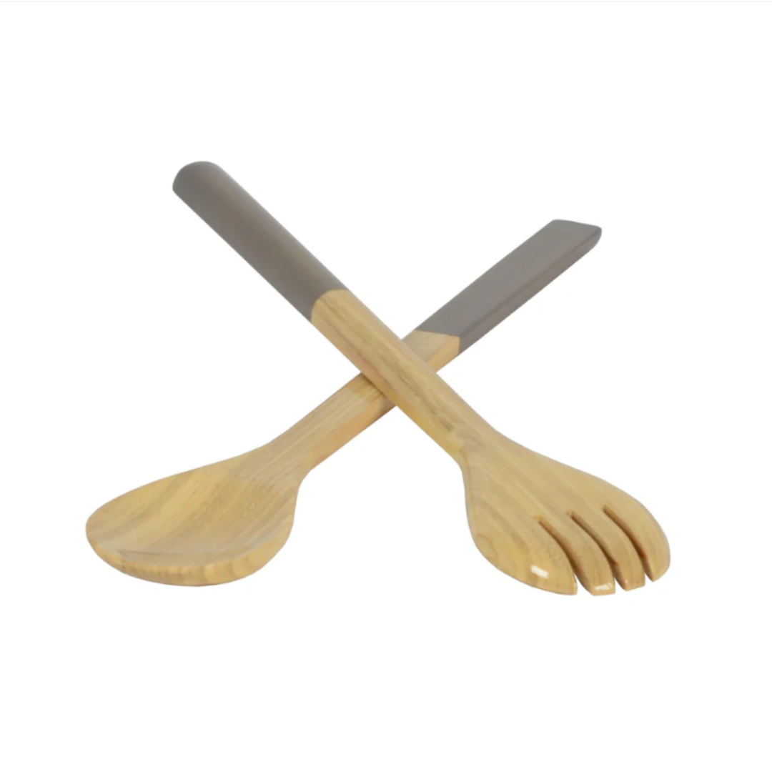 Grey Bamboo Salad Server in 2 Sizes