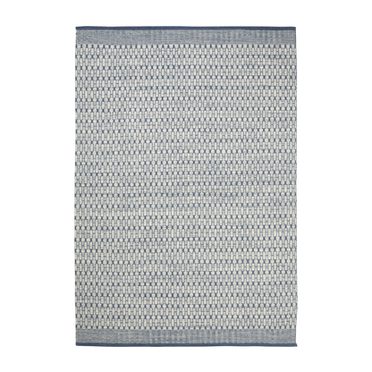 Nordic Geometric Rug in Blue &amp; Off White - 3 sizes