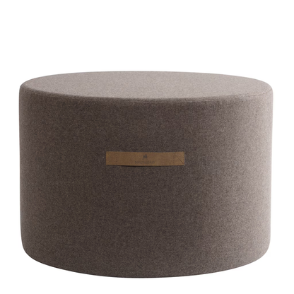 Cappuccino Round Wool Pouffe in 2 Sizes