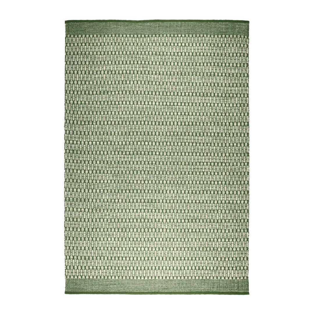 Nordic Geometric Rug in Green &amp; Off White - 3 sizes