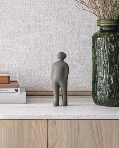 Olive Green Ceramic Figure in 2 Sizes