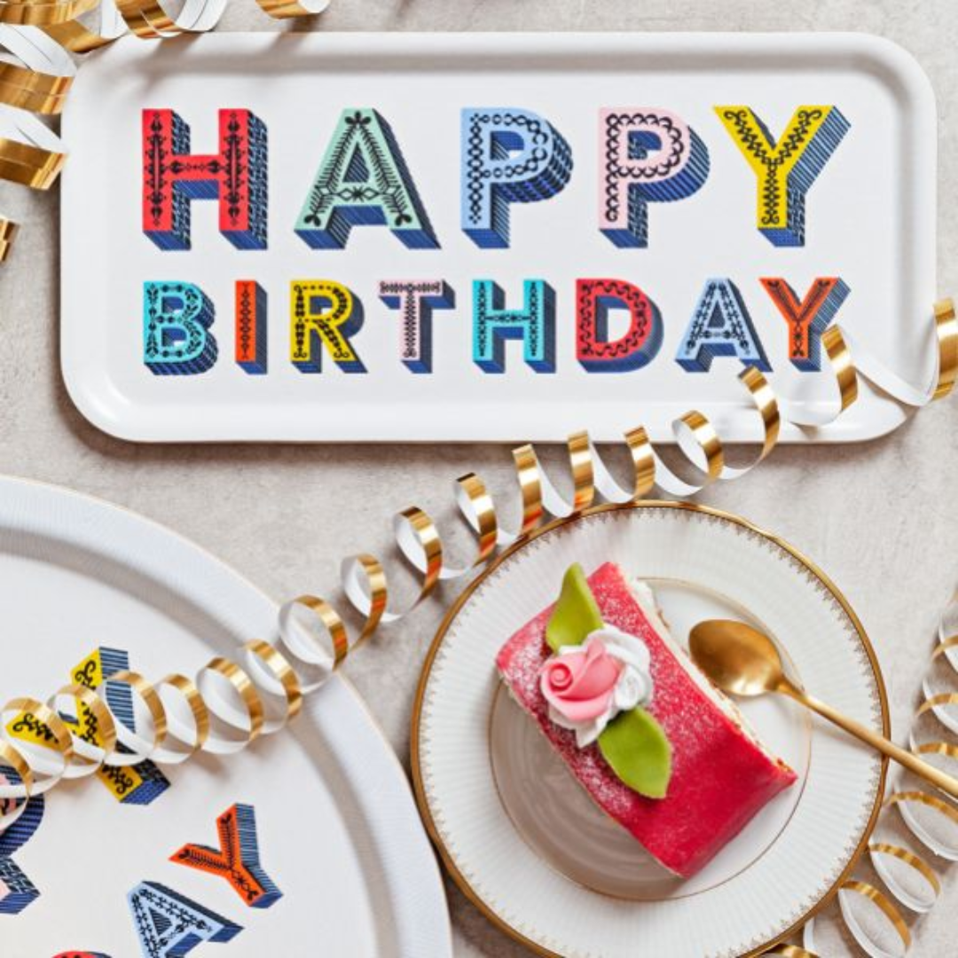 Happy Birthday Tray in 2 Sizes
