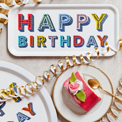 Happy Birthday Tray in 2 Sizes