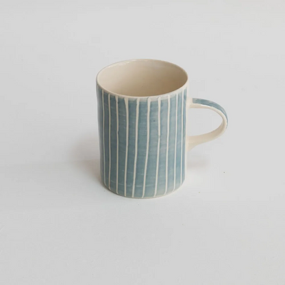 Ceramic Mug Sgrafitto Stripe