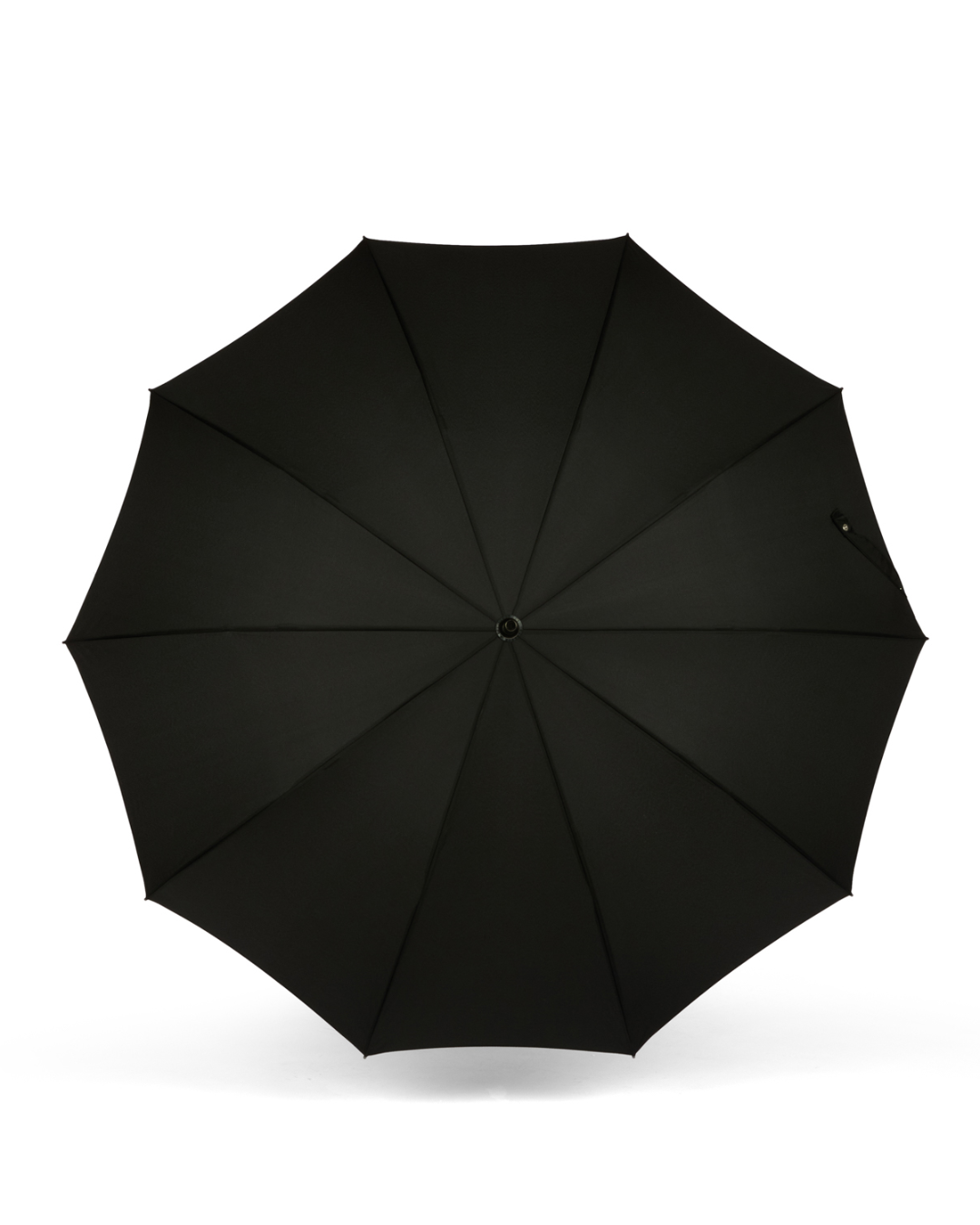 Black Umbrella with Wood Handle