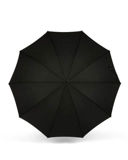 Black Umbrella with Wood Handle