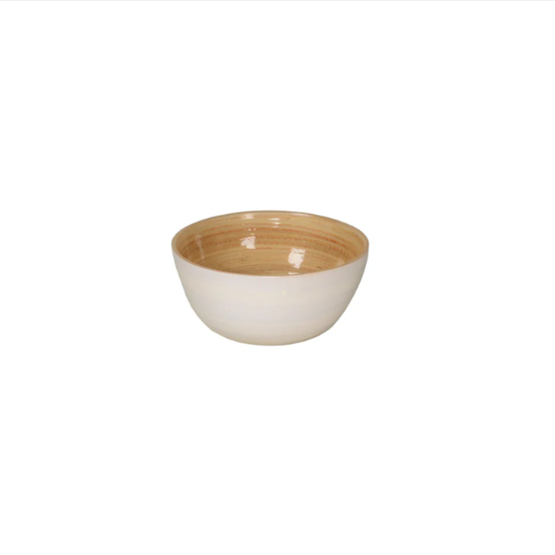 White Bamboo Bowl in 4 Sizes