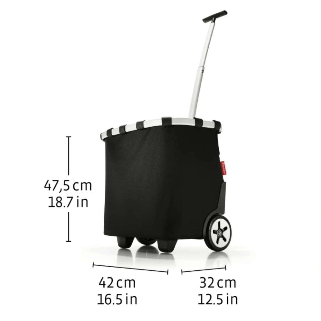 Black with White Polka Dots Shopping Basket