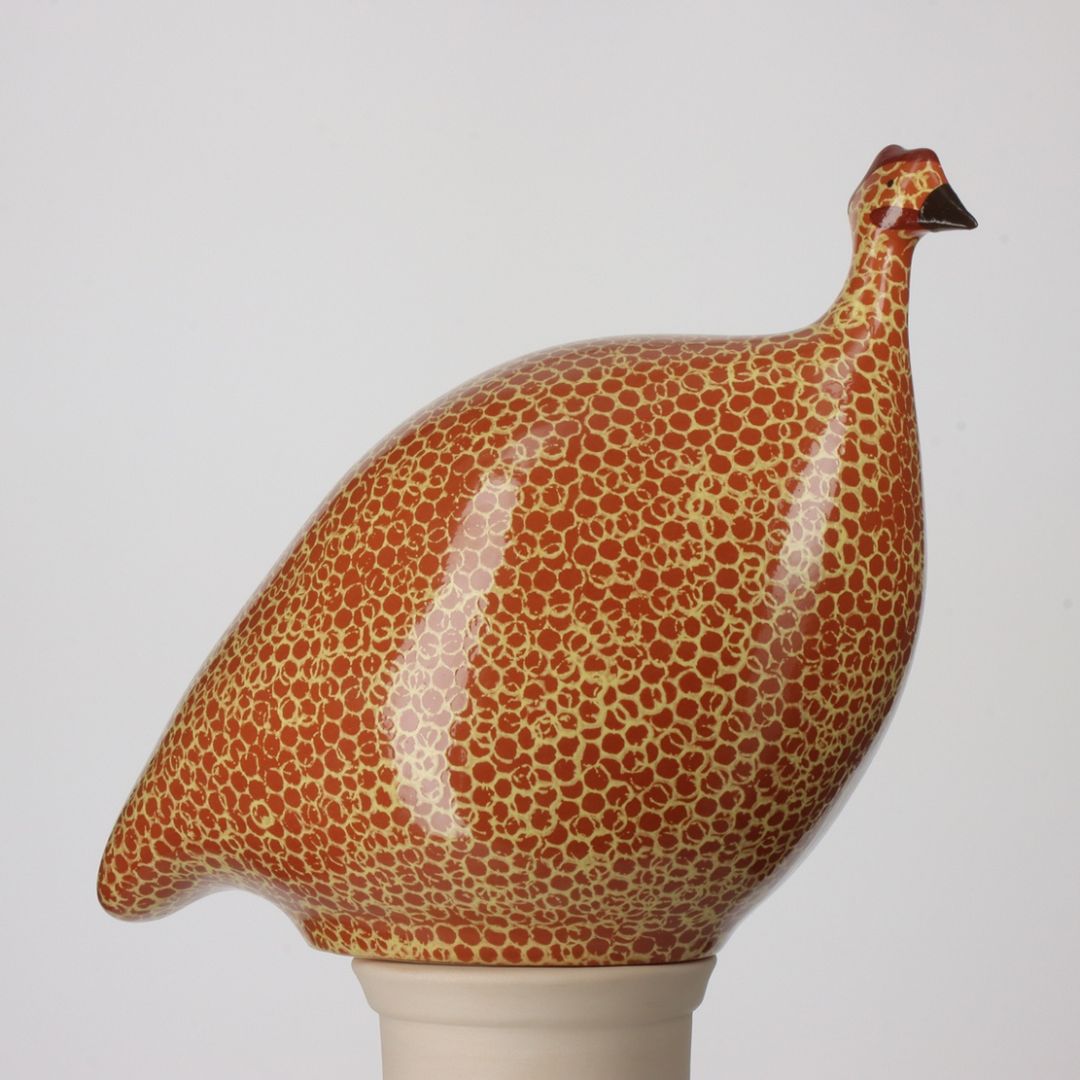 Rouge Speckled Yellow Guinea Fowl