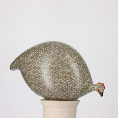Matt Grey Speckled White Guinea Fowl