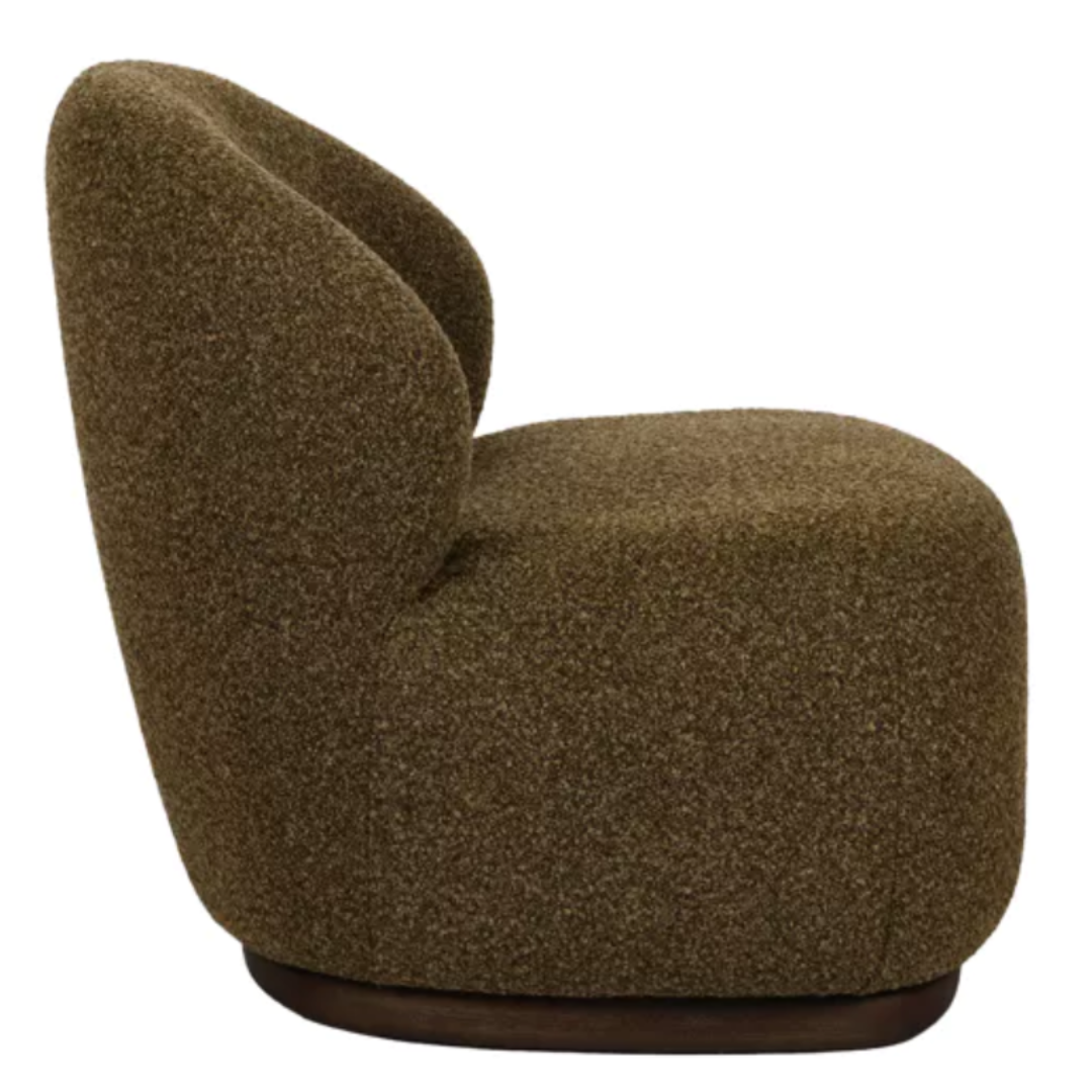 Brown Soft Curve Lounge Chair