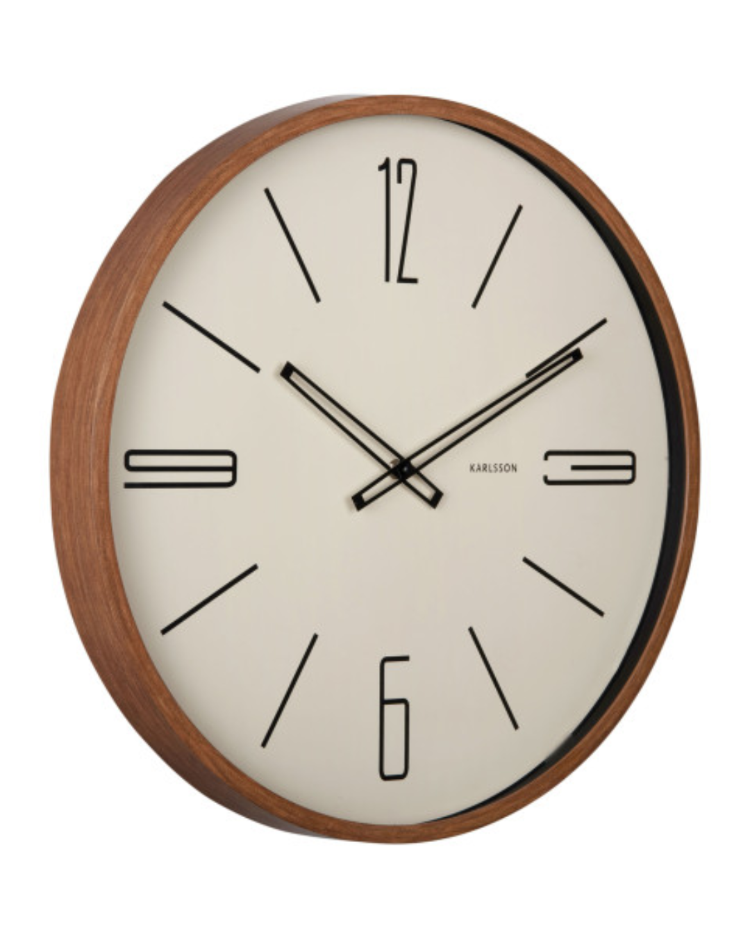 Sand Brown Marcado Large Clock