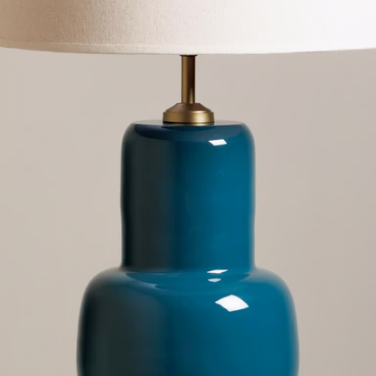 Blue Sculptural Table Lamp