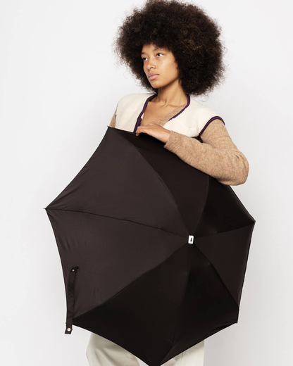 Solid Dark Chocolate Compact Umbrella