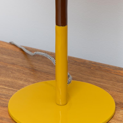 Saffron &amp; Brown Table Lamp